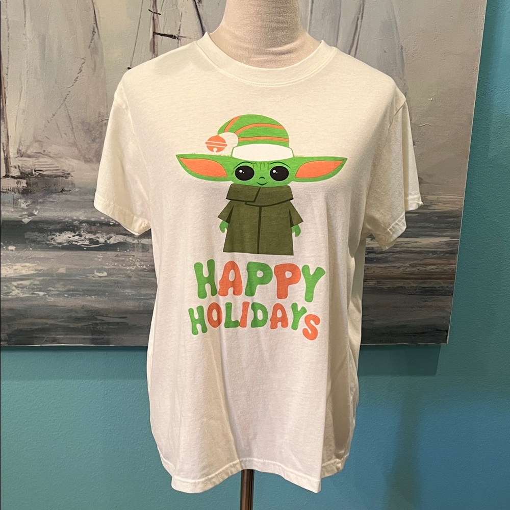Disney’s Star Wars Grogu Happy Holidays T-Shirt, Large